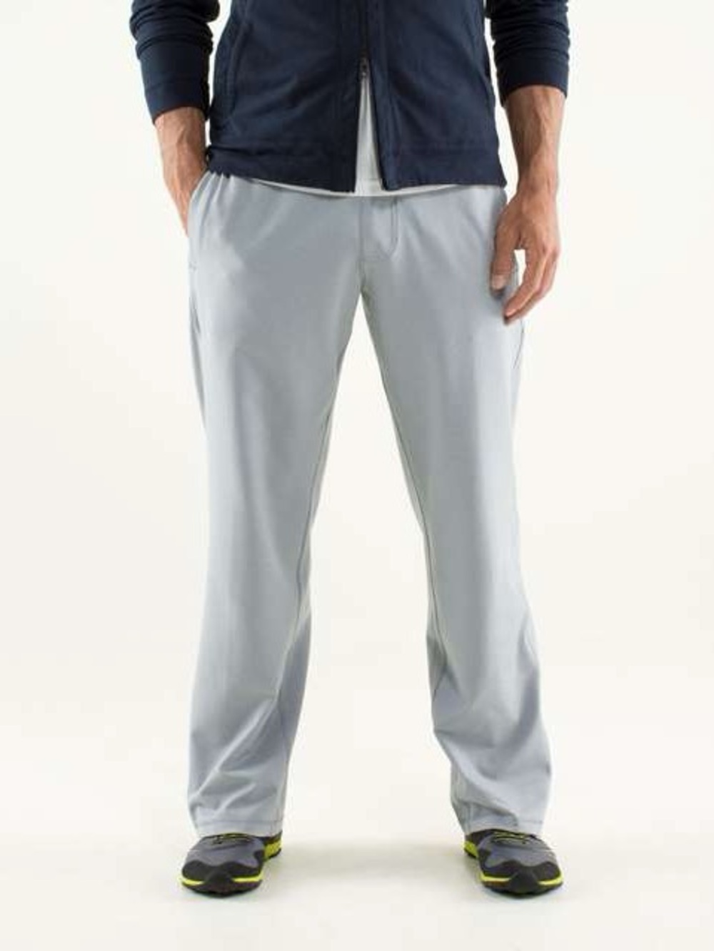 Lululemon Men's Kung Fu Pant Regular LIGHT BLUE wide relax leg pants sweats Lg